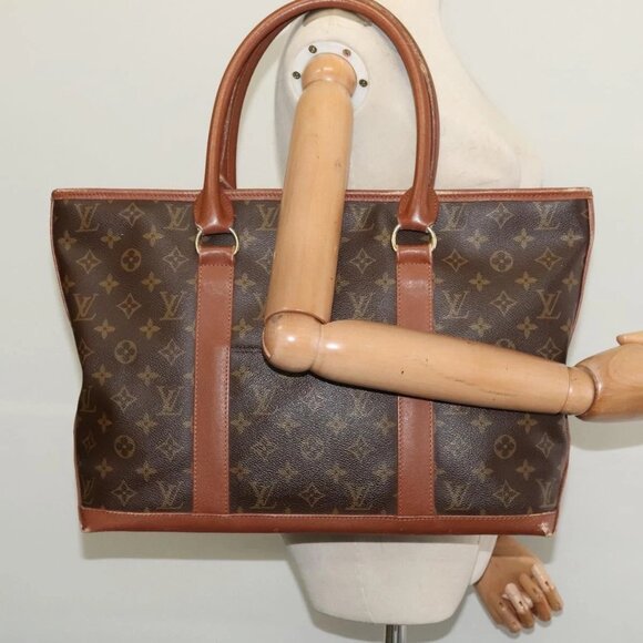 LOUIS VUITTON Monogram Sac Weekend PM Hand Bag M42425 LV Auth am8879 - Picture 1 of 16